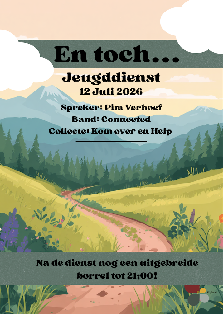 Jeugddienst 12 juli 2026 flyer