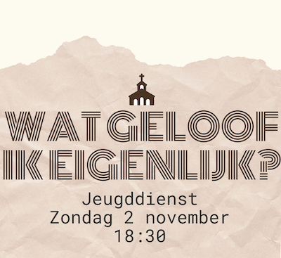 Jeugddienst 2 november a.s.