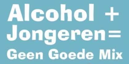 Alcohol jongeren geen goede mix