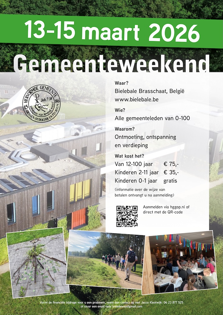 Gemeenteweekend 2026 flyer